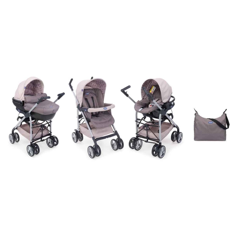 poussette chicco trio mauve